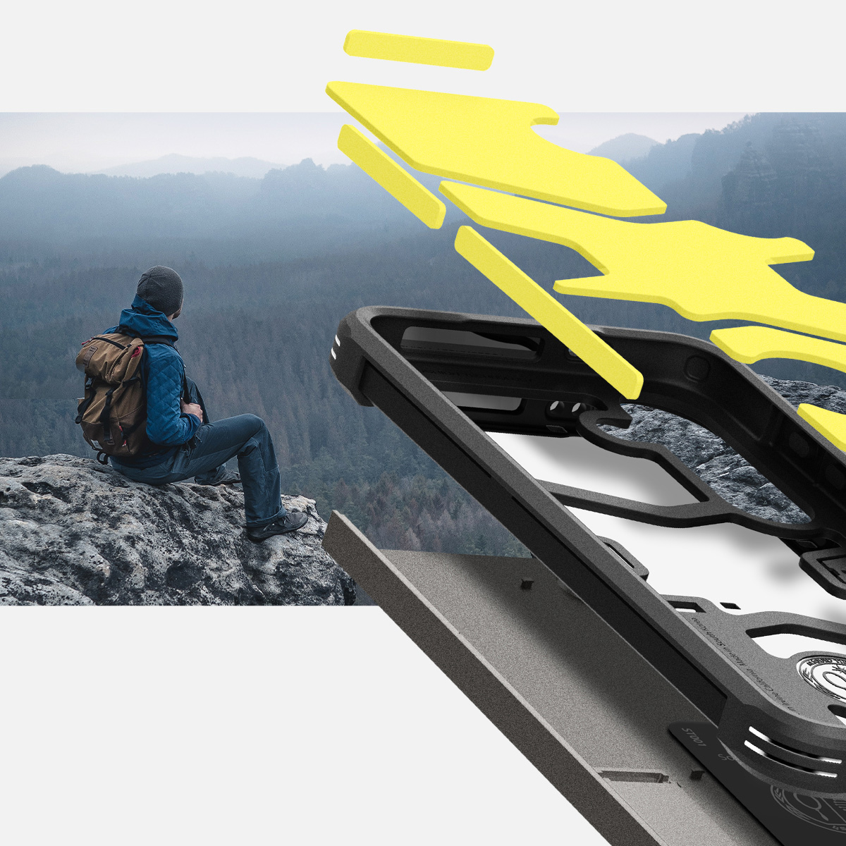 Etui od marki Spigen z serii Tough Armor do Galaxy S24, szare